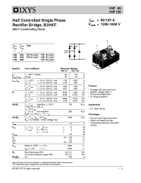Datasheet VHF125-14IO7 manufacturer IXYS