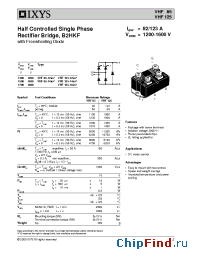 Datasheet VHF85-16IO7 manufacturer IXYS