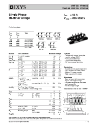Datasheet VHO55-14IO7 manufacturer IXYS