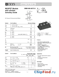 Datasheet VMM600-0075 manufacturer IXYS