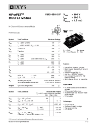 Datasheet VMO650-01F manufacturer IXYS