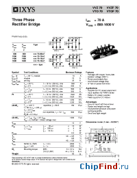 Datasheet VTOF70-08IO7 производства IXYS