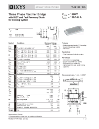 Datasheet VUB116 производства IXYS