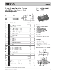 Datasheet VUB60 manufacturer IXYS