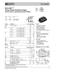 Datasheet VUE35-06NO7 manufacturer IXYS