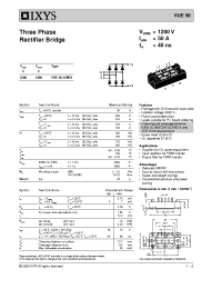 Datasheet VUE50-12NO1 manufacturer IXYS