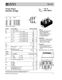 Datasheet VUO110-18NO7 manufacturer IXYS