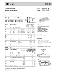 Datasheet VUO120-16NO1 manufacturer IXYS