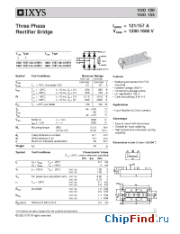 Datasheet VUO155-12NO7 manufacturer IXYS