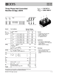 Datasheet VVZ110-14IO7 manufacturer IXYS