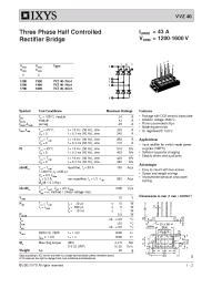 Datasheet VVZ40-12IO1 manufacturer IXYS