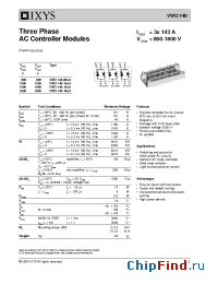 Datasheet VWO140-16IO1 manufacturer IXYS