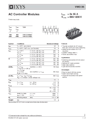 Datasheet VWO35-08HO7 manufacturer IXYS