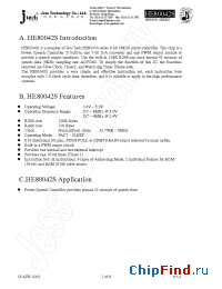 Datasheet HE80042S manufacturer JTech