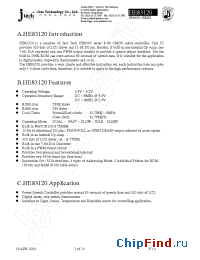 Datasheet HE83120 manufacturer JTech