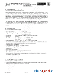 Datasheet HE83145 manufacturer JTech