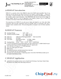 Datasheet HE83147 manufacturer JTech