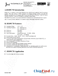 Datasheet HE89C7D manufacturer JTech