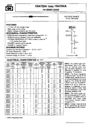 Datasheet 1N4729A manufacturer JGD