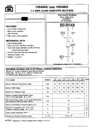 Datasheet 1N5400G manufacturer JGD