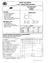 Datasheet GS1J manufacturer JGD