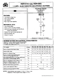 Datasheet HER155G manufacturer JGD