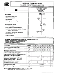 Datasheet HER158 производства JGD