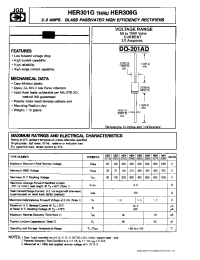 Datasheet HER303G производства JGD