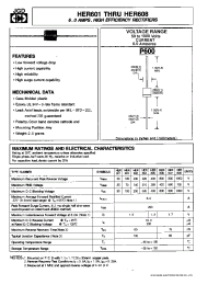 Datasheet HER605 производства JGD