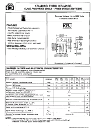 Datasheet KBJ406G manufacturer JGD