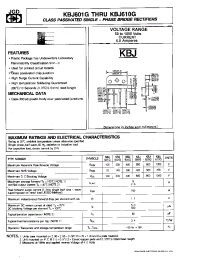 Datasheet KBJ602G manufacturer JGD