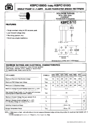 Datasheet KBPC1010G manufacturer JGD