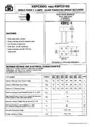 Datasheet KBPC300G manufacturer JGD