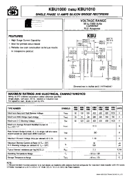 Datasheet KBU1000 manufacturer JGD