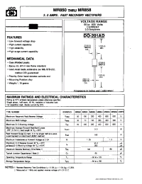 Datasheet MR852 manufacturer JGD