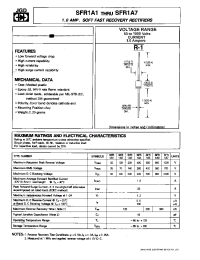 Datasheet SFR1A2 manufacturer JGD