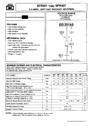 Datasheet SFR301 manufacturer JGD