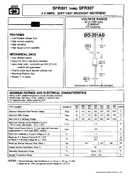 Datasheet SFR304 manufacturer JGD