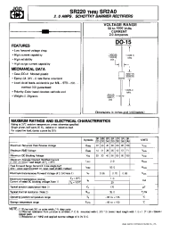 Datasheet SR220 manufacturer JGD