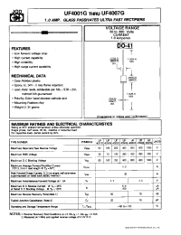 Datasheet UF4006G manufacturer JGD