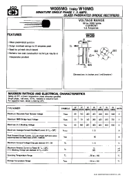 Datasheet W04MG manufacturer JGD