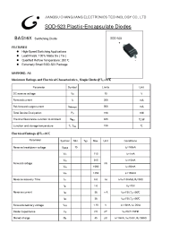 Datasheet BAS16X-SOD-523 производства Jiangsu