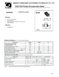 Datasheet BAS40WS-SOD-323 manufacturer Jiangsu