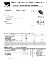 Datasheet BAS70WS-SOD-323 manufacturer Jiangsu