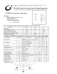 Datasheet CJ7806 manufacturer Jiangsu