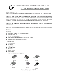 Datasheet CJA1117-ADJ manufacturer Jiangsu