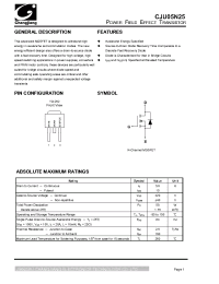 Datasheet CJU05N25 manufacturer Jiangsu