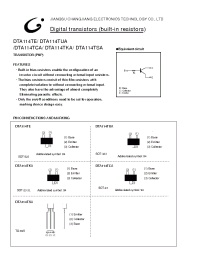 Datasheet DTA114TE производства Jiangsu