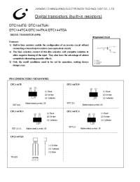 Datasheet DTC144TCA manufacturer Jiangsu