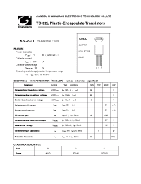Datasheet KSC2331-TO-92L manufacturer Jiangsu